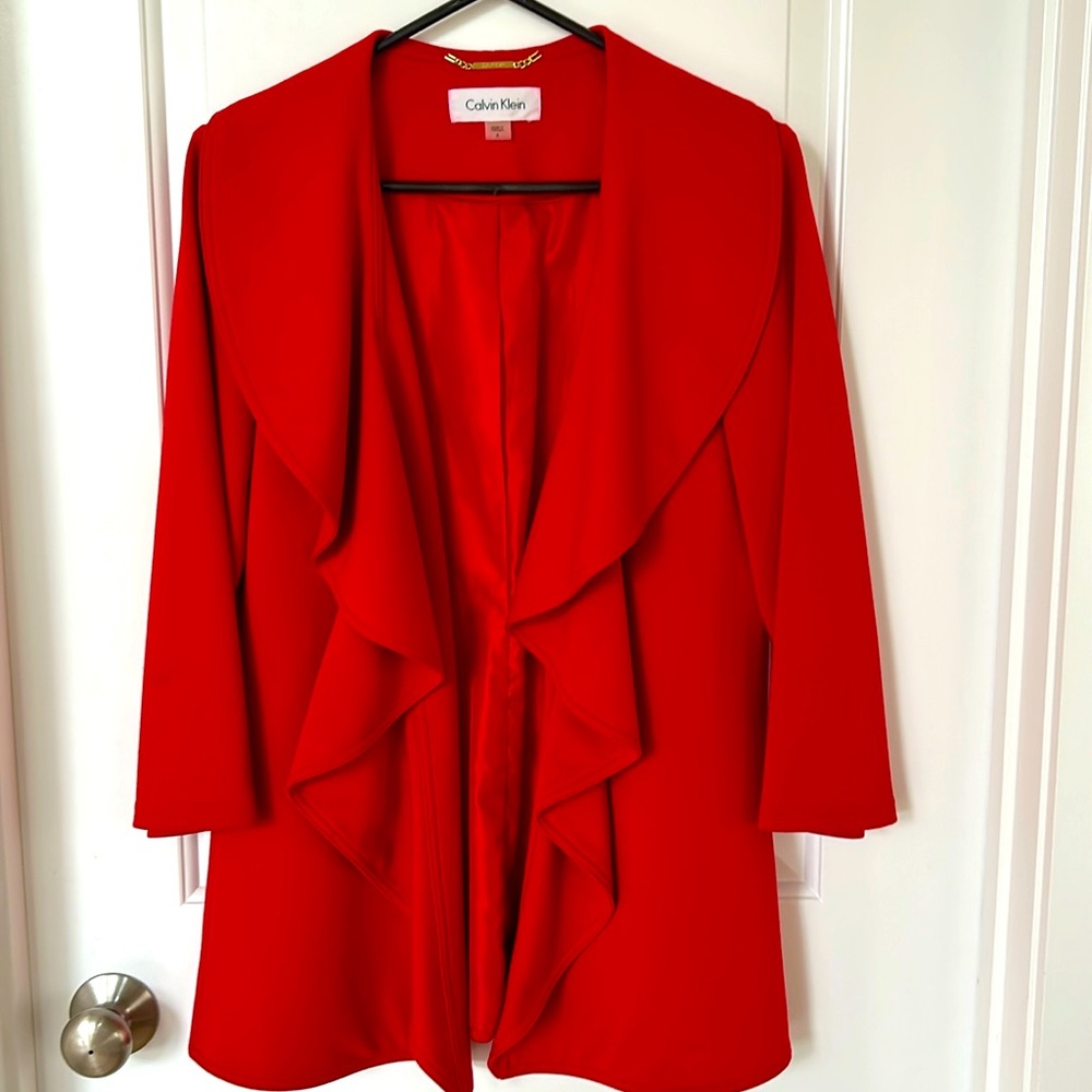 Calvin Klein waterfall jacket blazer